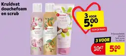 Kruidvat Kruidvat douchefoam en scrub aanbieding