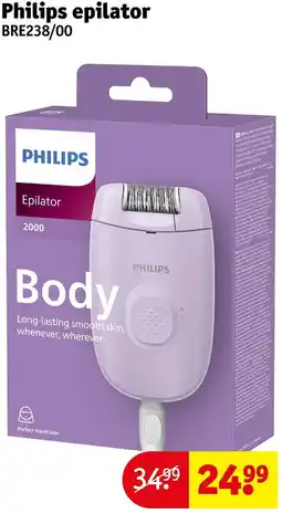 Kruidvat Philips epilator BRE238/00 aanbieding