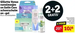 Kruidvat Gillette Venus navulmesjes en Satin Care scheerschuim en gel aanbieding