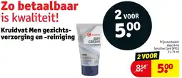 Kruidvat Kruidvat Men gezichtsverzorging en reiniging aanbieding