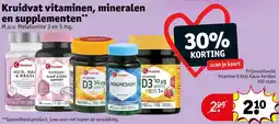 Kruidvat Kruidvat vitaminen, mineralen en supplementen aanbieding