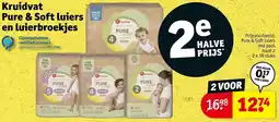 Kruidvat Kruidvat Pure & Soft luiers en luierbroekjes aanbieding