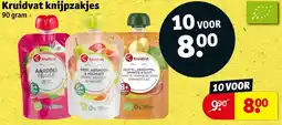 Kruidvat Kruidvat knijpzakjes aanbieding