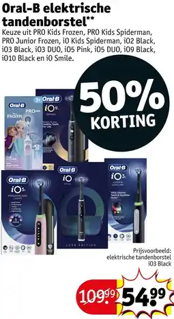 Kruidvat Oral-B elektrische tandenborstel aanbieding