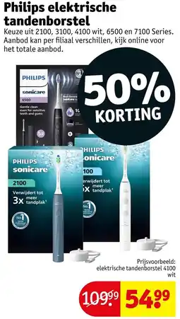 Kruidvat Philips elektrische tandenborstel aanbieding