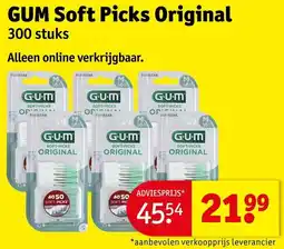 Kruidvat GUM Soft Picks Original aanbieding