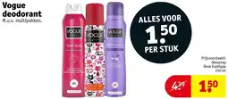 Kruidvat Vogue deodorant aanbieding