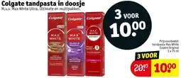 Kruidvat Colgate tandpasta in doosje aanbieding