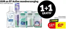Kruidvat GUM en 07 Active mondverzorging aanbieding