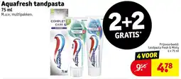 Kruidvat Aquafresh tandpasta aanbieding