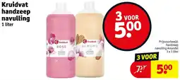 Kruidvat Kruidvat handzeep navulling aanbieding