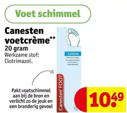 Kruidvat Canesten voetcrème aanbieding