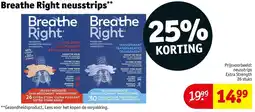 Kruidvat Breathe Right neusstrips aanbieding