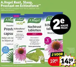 Kruidvat A.Vogel Rust, Slaap, Prostaat en Echinaforce aanbieding