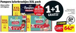 Kruidvat Pampers luierbroekjes XXL pack aanbieding