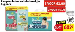 Kruidvat Pampers luiers en luierbroekjes big pack aanbieding