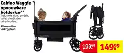 Kruidvat Cabino Waggie opvouwbare bolderkar aanbieding