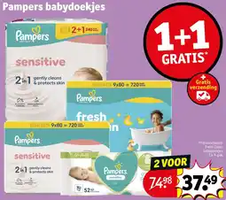 Kruidvat Pampers babydoekjes aanbieding