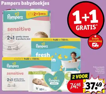 Kruidvat Pampers babydoekjes aanbieding