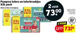 Kruidvat Pampers luiers en luierbroekjes XXL pack aanbieding
