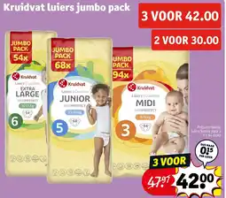Kruidvat Kruidvat luiers jumbo pack aanbieding