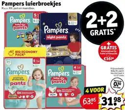 Kruidvat Pampers luierbroekjes aanbieding
