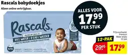 Kruidvat Rascals babydoekjes aanbieding