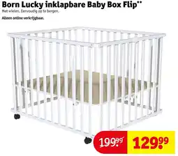 Kruidvat Born Lucky inklapbare Baby Box Flip aanbieding