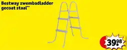 Kruidvat Bestway zwembadladder gecoat staal aanbieding