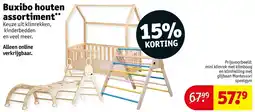 Kruidvat Buxibo houten assortiment aanbieding