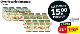 Kruidvat Olvarit variatiemenu's aanbieding