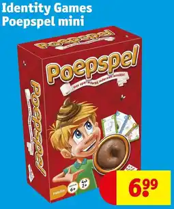 Kruidvat Identity Games Poepspel mini aanbieding