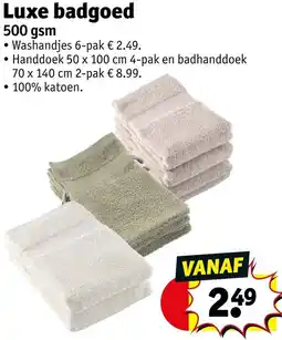 Kruidvat Luxe badgoed aanbieding