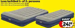 Kruidvat Luxe luchtbed 1 of 2 persoons aanbieding