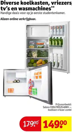 Kruidvat Diverse koelkasten, vriezers, tv's en wasmachines aanbieding