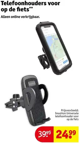 Kruidvat Telefoonhouders voor op de fiets aanbieding