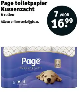 Kruidvat Page toiletpapier Kussenzacht aanbieding