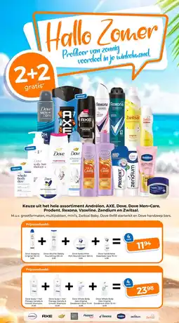 Trekpleister Keuze uit het hele assortiment andrélon, axe, dove, dove men+care, prodent, rexona, vaseline, zendium en zwitsal. aanbieding