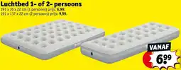 Kruidvat Luchtbed 1 of 2-persoons aanbieding