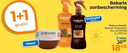Trekpleister Babaria zonbescherming aanbieding