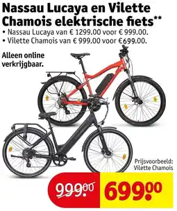 Kruidvat Nassau Lucaya en Vilette Chamois elektrische fiets aanbieding