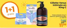 Trekpleister Gillette Venus Intimate en King C aanbieding