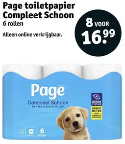 Kruidvat Page toiletpapier Compleet Schoon aanbieding