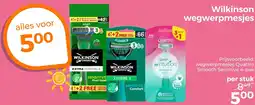Trekpleister Wilkinson wegwerpmesjes aanbieding