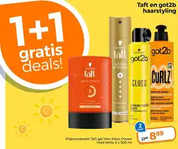 Trekpleister Taft en got2b haarstyling aanbieding