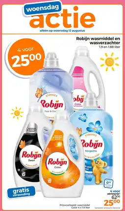 Trekpleister Robijn wasmiddel en wasverzachter aanbieding