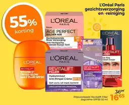 Trekpleister L'Oréal Paris gezichtsverzorging en reiniging aanbieding