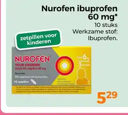 Trekpleister Nurofen ibuprofen 60 mg aanbieding