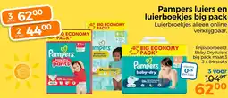 Trekpleister Pampers luiers en luierboekjes big pack aanbieding