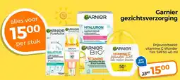 Trekpleister Garnier gezichtsverzorging aanbieding